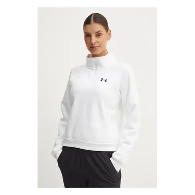 Mikina Under Armour Armour Fleece Pro dámská, bílá barva, hladká, 1386505