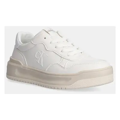 Dětské sneakers boty Calvin Klein Jeans bílá barva, V3A9-80980