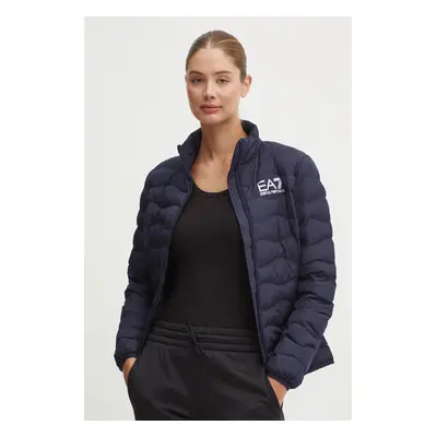 Bunda EA7 Emporio Armani dámská, tmavomodrá barva, přechodná, TNF8Z.8NTB21