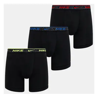 Boxerky Nike 3-pack pánské, černá barva, 0000KE1007