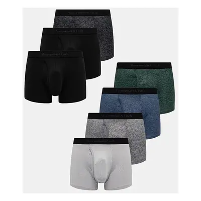 Boxerky Abercrombie & Fitch 7-pack pánské, šedá barva, KI114-4039