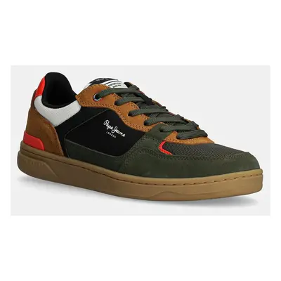 Sneakers boty Pepe Jeans PMS00027 zelená barva, KORE SKATE M