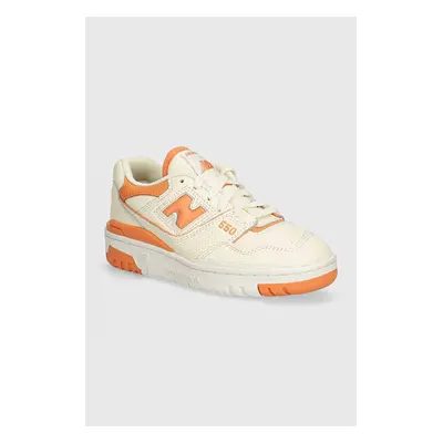 Kožené sneakers boty New Balance 550 béžová barva, BBW550AJ