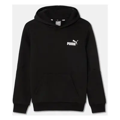 Dětská mikina Puma ESS Tape Hoodie černá barva, s kapucí, hladká, 848818