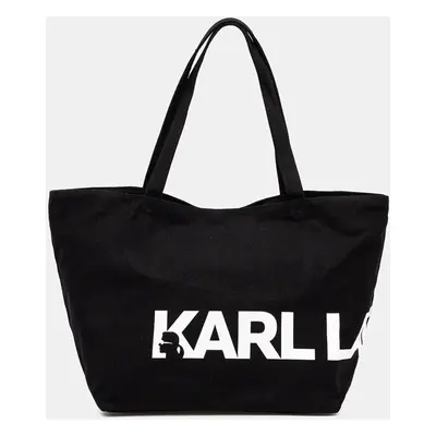 Bavlněná kabelka Karl Lagerfeld černá barva, 246W3886