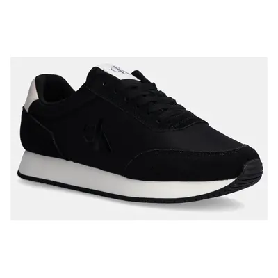 Sneakers boty Calvin Klein Jeans RETRO RUNNER ICONIC SNK černá barva, YM0YM01119