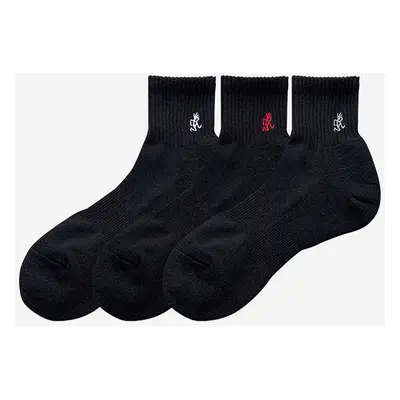 Ponožky Gramicci 3-pack Basic Short Socks pánské, černá barva, SX.M03-black