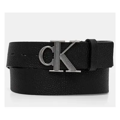 Kožený pásek Calvin Klein Jeans pánský, černá barva, K50K512088