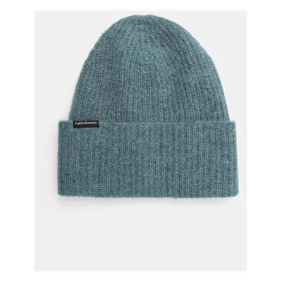 Vlněná čepice Peak Performance Woolblend Hat zelená barva, z tenké pleteniny, G80628