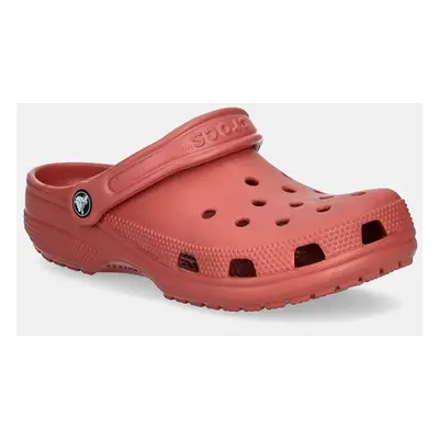 Pantofle Crocs Classic červená barva, 10001