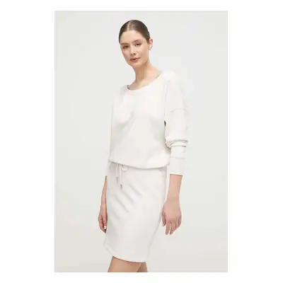 Šaty Dkny béžová barva, mini, DP3D4828