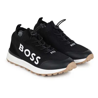 Dětské sneakers boty BOSS černá barva, J51327