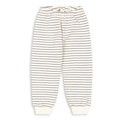 Dětské tepláky Konges Sløjd AMIO SWEAT PANTS GOTS bílá barva, vzorované, KS101393