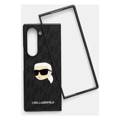 Obal na telefon Karl Lagerfeld Z Fold6 F956 černá barva, KLHCZFD6PGKSKIHK