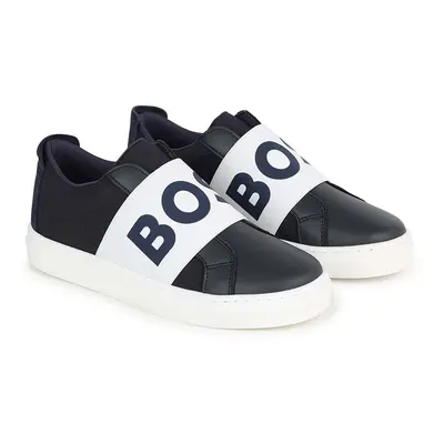 Dětské sneakers boty BOSS tmavomodrá barva