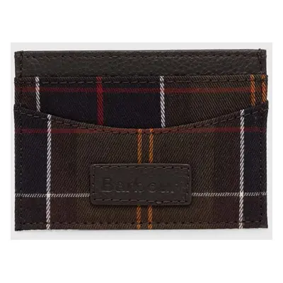 Pouzdro na karty Barbour Tartan Cardholder zelená barva, MLG0047, MLG0047