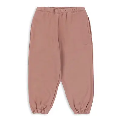 Dětské tepláky Konges Sløjd LOU SWEAT PANTS OCS růžová barva, vzorované, KS101567