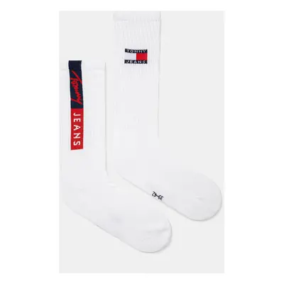 Ponožky Tommy Jeans 2-pack bílá barva, 701229892