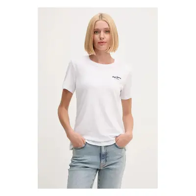 Bavlněné tričko Pepe Jeans GABRIELA bílá barva, PL505967