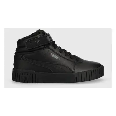 Sneakers boty Puma Carina 2.0 Mid WTR černá barva