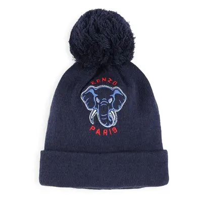 Čepice s příměsí kašmíru pro děti Kenzo Kids tmavomodrá barva, K60608