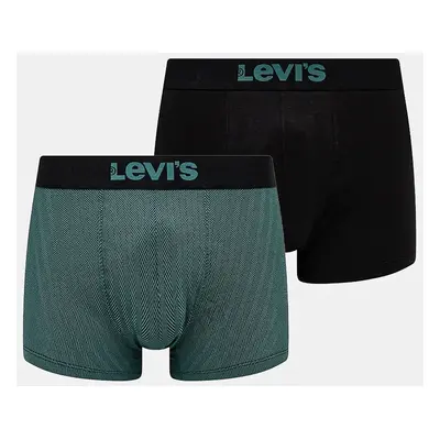 Boxerky Levi's 2-pack pánské, černá barva, 37149-1027