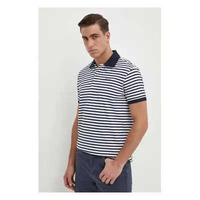 Bavlněné polo tričko Pepe Jeans HUNTING bílá barva, PM542153