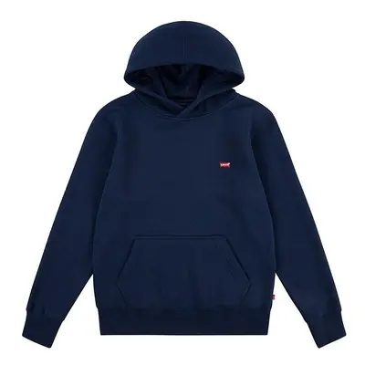 Dětská mikina Levi's MINI BATWING HOODIE tmavomodrá barva, s kapucí, hladká, 8EL452