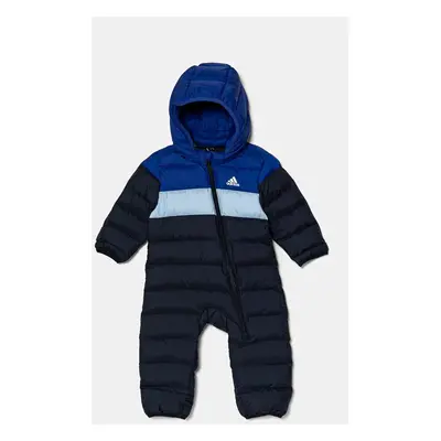 Dětský overal adidas I SNOWSUIT tmavomodrá barva, IV9513