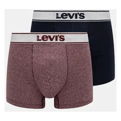 Boxerky Levi's 2-pack pánské, tmavomodrá barva, 37149-1008