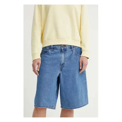 Džínové šortky Levi's BAGGY DAD dámské, hladké, high waist, 000MJ