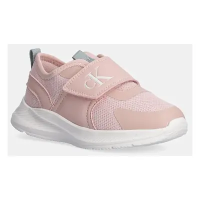 Dětské sneakers boty Calvin Klein Jeans růžová barva, V1A9-80992