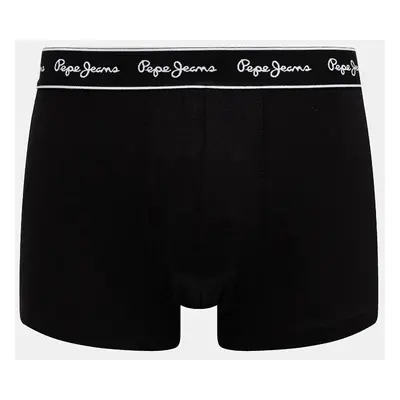 Boxerky Pepe Jeans SOLID TK 3P 3-pack pánské, černá barva, PMU11171