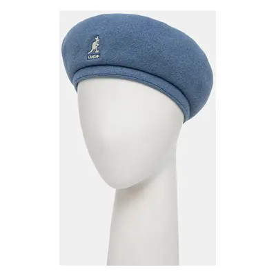 Vlněný baret Kangol WOOL JAX modrá barva, vlněný, K3107ST.DB433