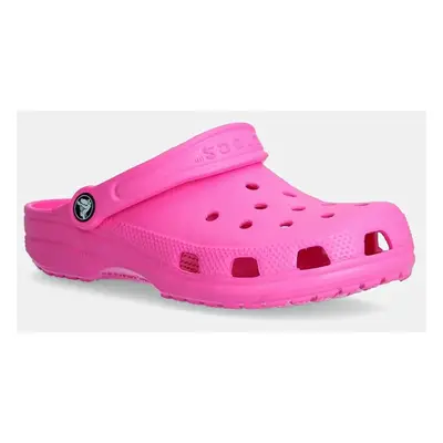 Dětské pantofle Crocs CLASSIC CLOG růžová barva, 206991.G