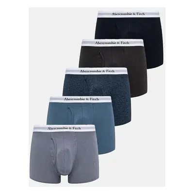 Boxerky Abercrombie & Fitch 5-pack pánské, modrá barva, KI114-3091