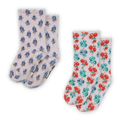 Dětské ponožky Konges Sløjd 2 PACK PRINTED SOCKS 2-pack bílá barva, KS101776