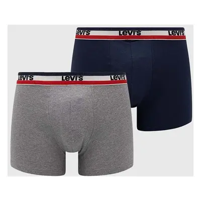 Boxerky Levi's 2-pack pánské, tmavomodrá barva, 37149.0815-002