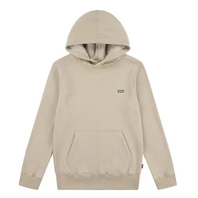 Dětská mikina Levi's MINI BATWING HOODIE béžová barva, s kapucí, hladká, 8EL452