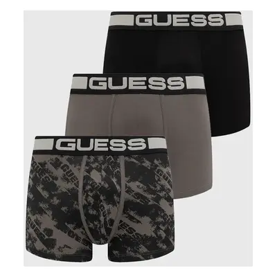 Boxerky Guess JOE 3-pack pánské, černá barva, U4BG05.K6YW1