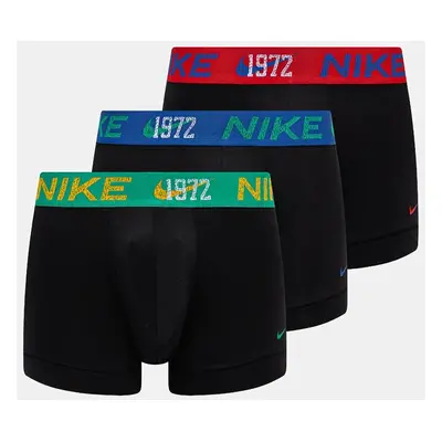 Boxerky Nike 3-pack pánské, černá barva, 0000KE1156