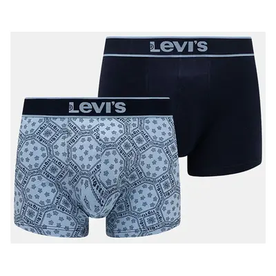 Boxerky Levi's 2-pack pánské, tmavomodrá barva, 37149-1031