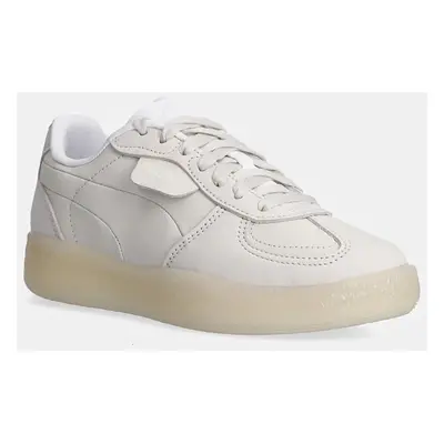 Semišové sneakers boty Puma Palermo Moda Elevated Wns šedá barva, 398527