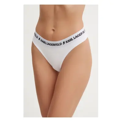 Tanga Karl Lagerfeld 3-pack bílá barva, 246W2113