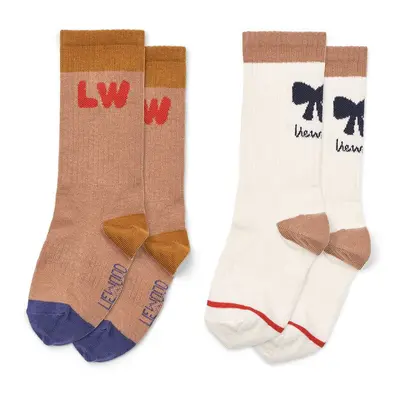 Dětské ponožky Liewood Annette Socks 2-Pack 2-pack růžová barva, LW19193