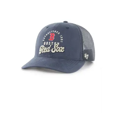 Kšiltovka 47 brand MLB Boston Red Sox černá barva, s aplikací, B-PITST02BXP-VNB