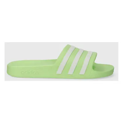 Pantofle adidas zelená barva, IF6046