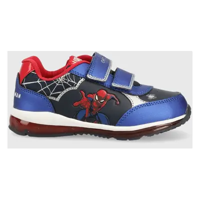 Dětské sneakers boty Geox x Marvel, Spider-Man tmavomodrá barva