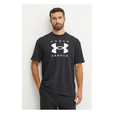 Tričko Under Armour HW Branded černá barva, s potiskem, 1389146