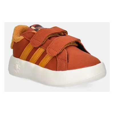 Dětské sneakers boty adidas GRAND COURT Bambi CF hnědá barva, IF4047